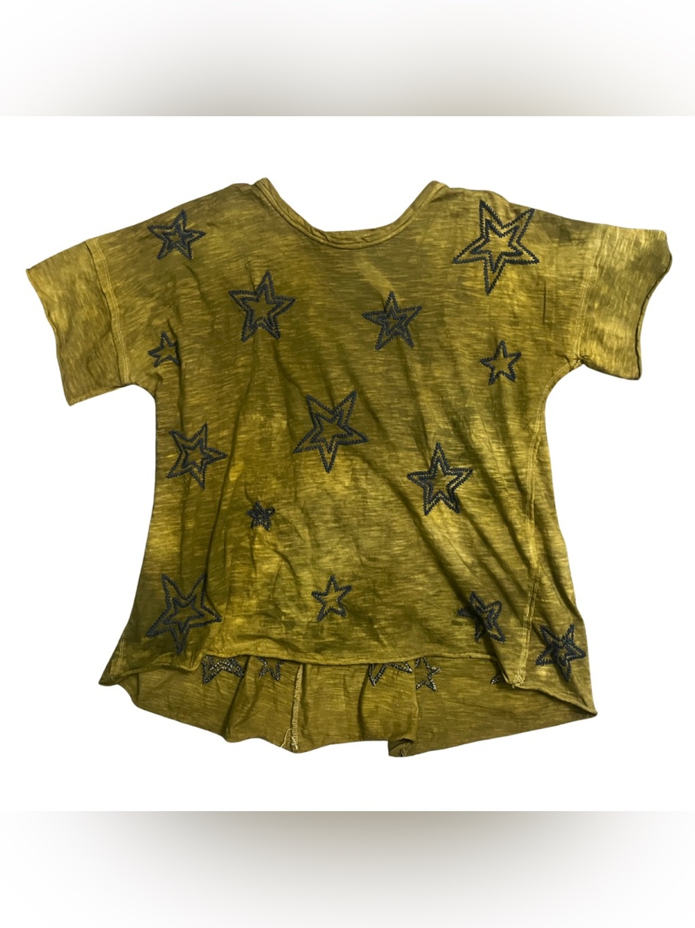 Kyla Seo Embroidered Top Small Boho Artsy Cottage Oversized Whimsigoth Witchy